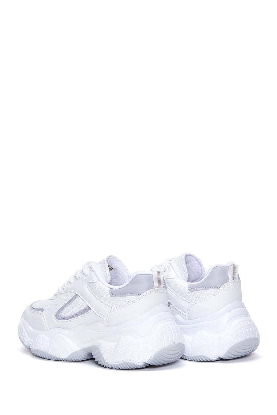 Kadın Beyaz Kalın Tabanlı Sneaker