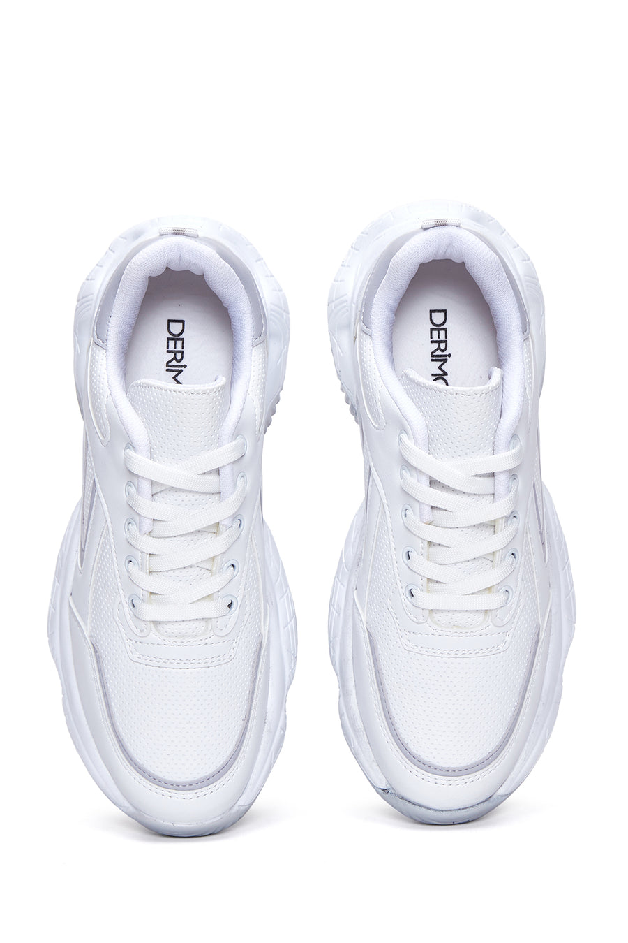 Kadın Beyaz Kalın Tabanlı Sneaker