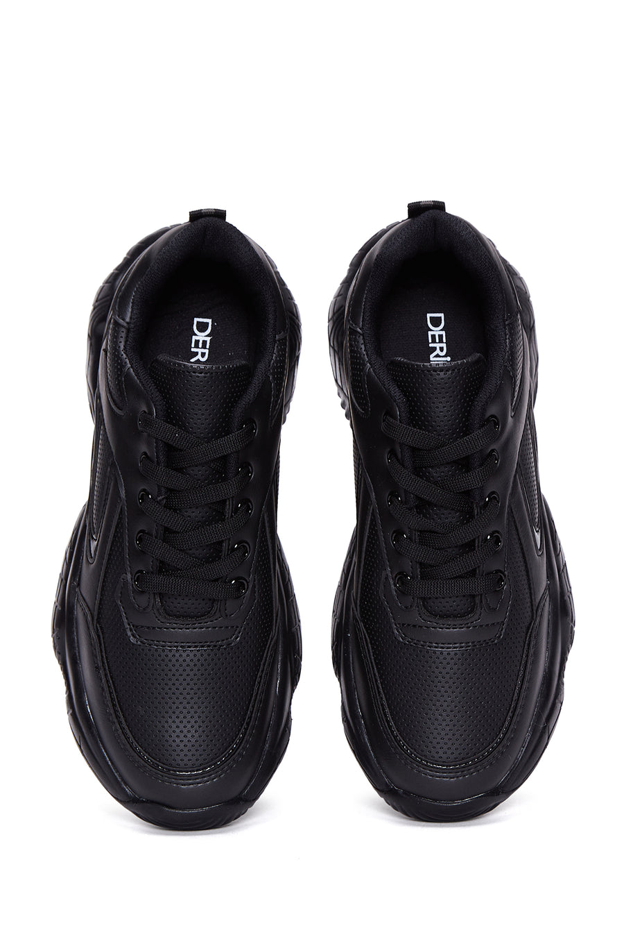 Kadın Siyah Kalın Tabanlı Sneaker