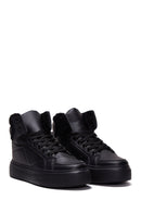 Women's Black High Top Sneaker | Derimod