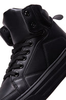 Women's Black High Top Sneaker | Derimod