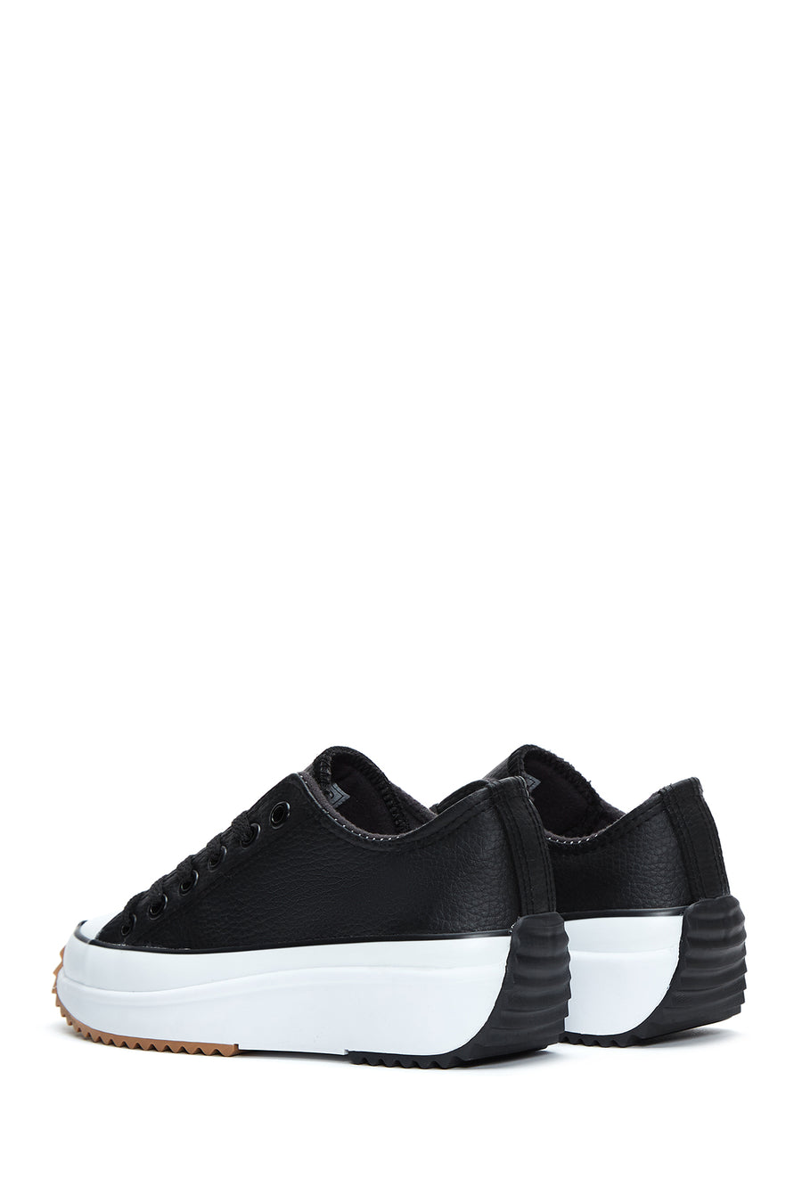 Women's Black Thick Soled Sneaker