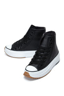 Women's Black Thick Sole High Top Sneaker | Derimod