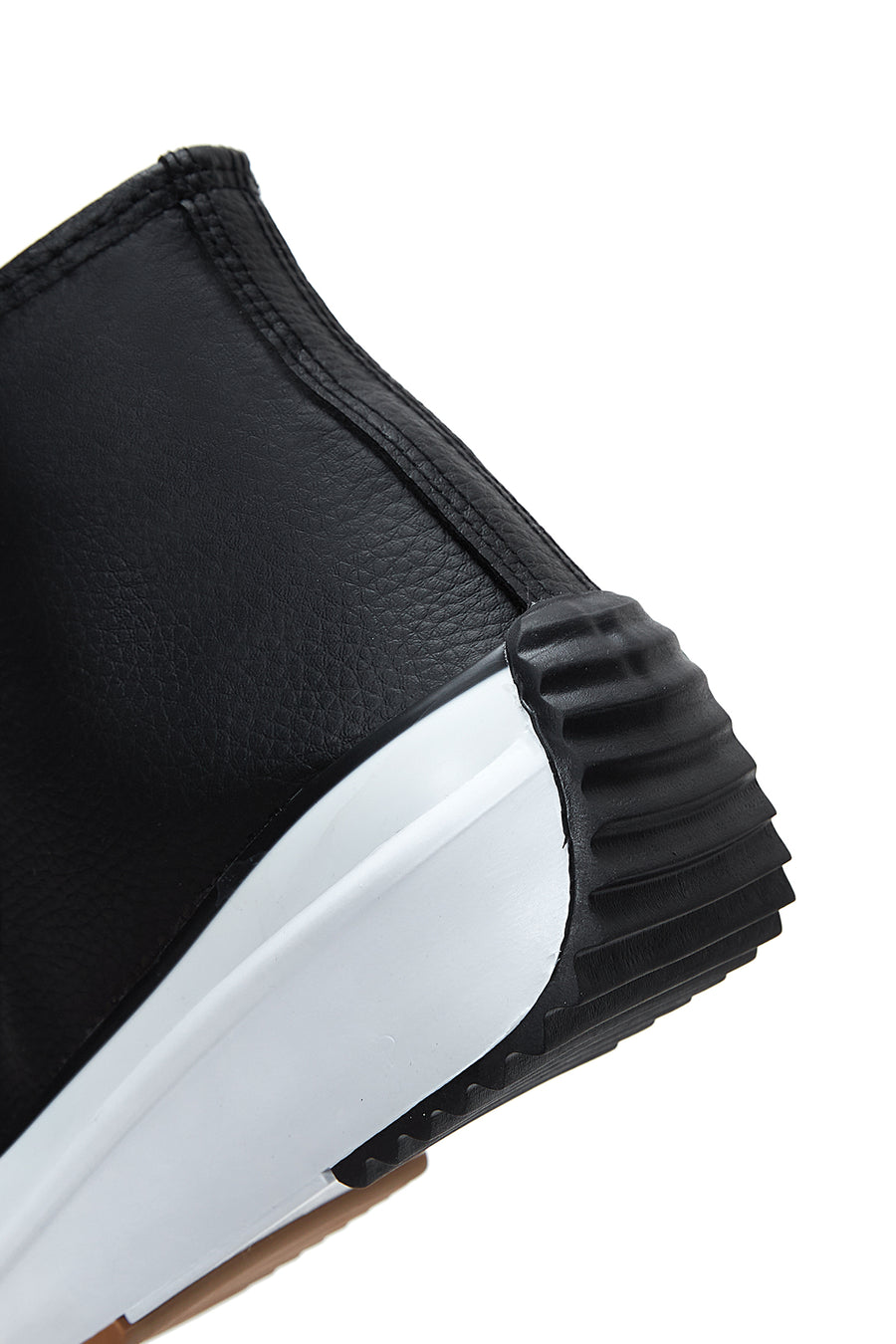Women's Black Thick Sole High Top Sneaker