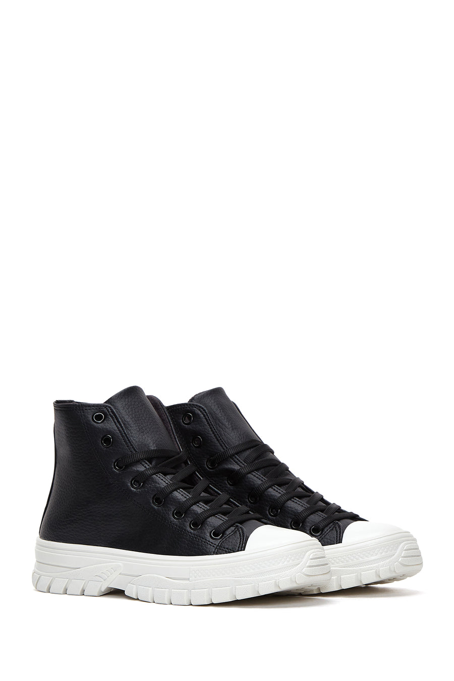 Women's Black High Top Sneaker