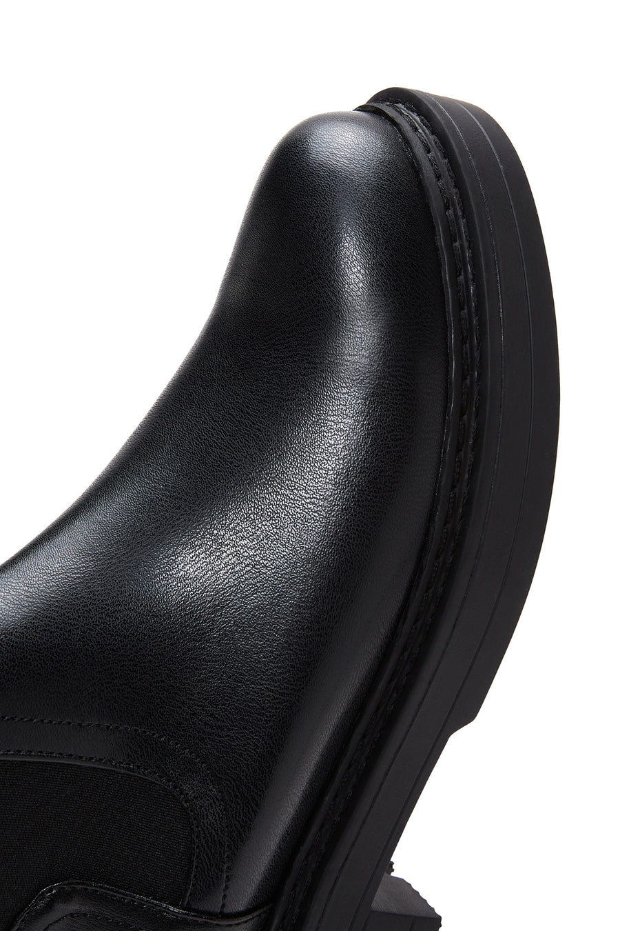 Women's Black Chelsea Flat Boots