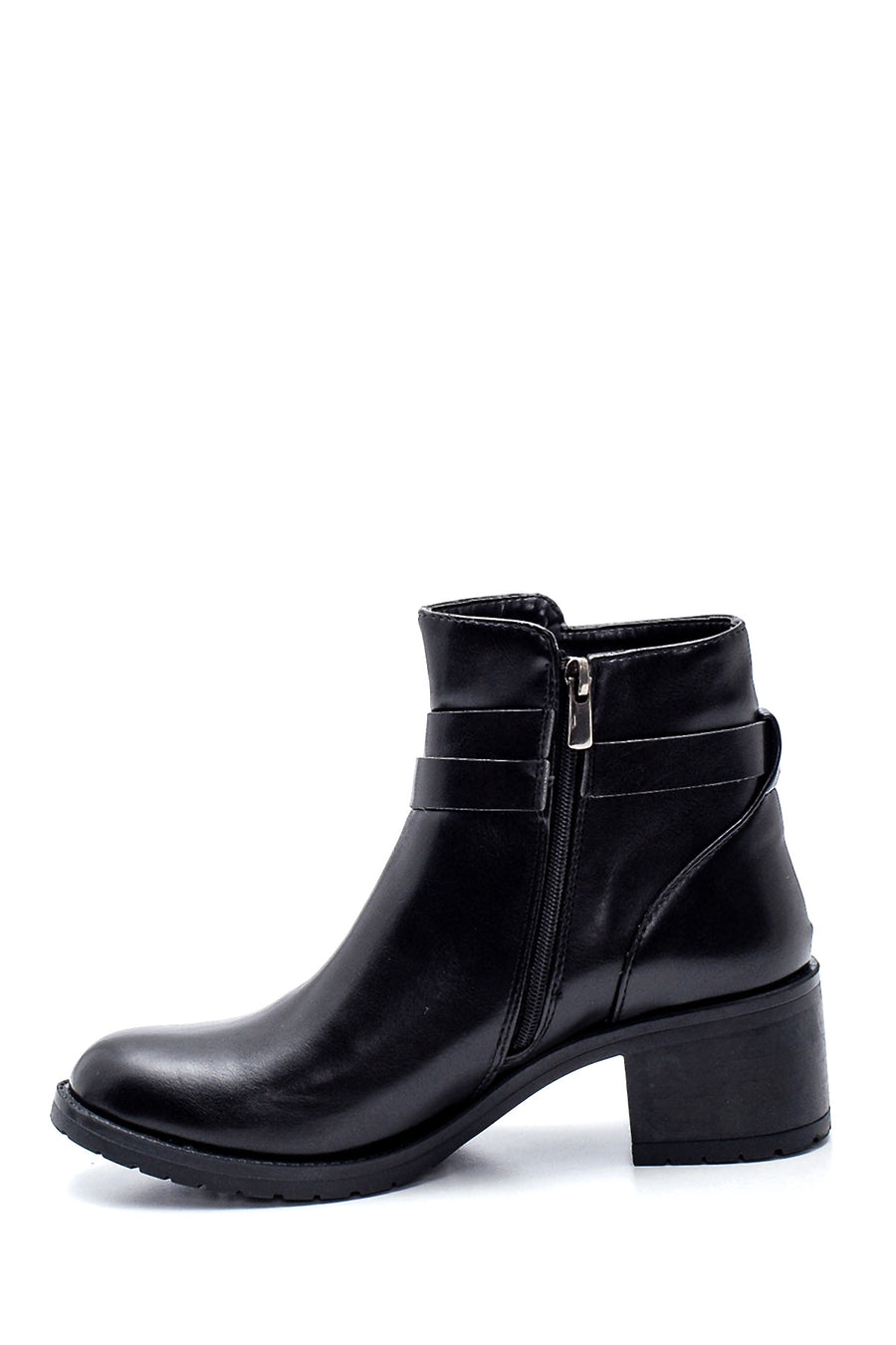 Women's Buckle Heeled Boots