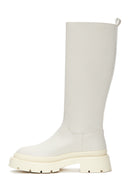 Kadın Bej Kalın Tabanlı Çizme | Derimod