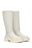 Kadın Bej Kalın Tabanlı Çizme | Derimod