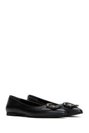 Women's Black Buckle Classic Ballet Ballet | Derimod