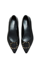 Women's Black Buckle Classic Ballet Ballet | Derimod