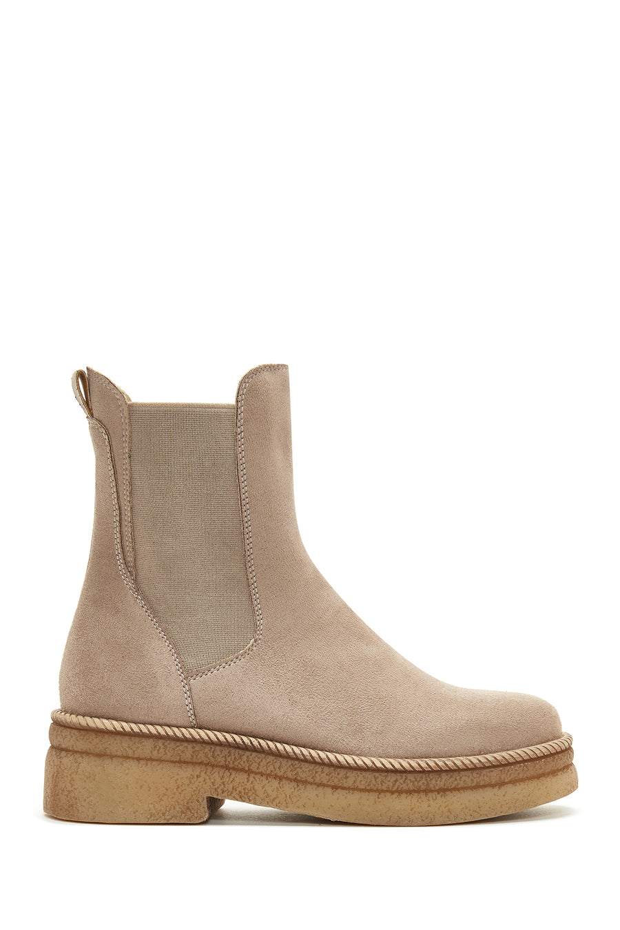 Women's Beige Suede Chelsea Boots 22WFE402610 | Derimod