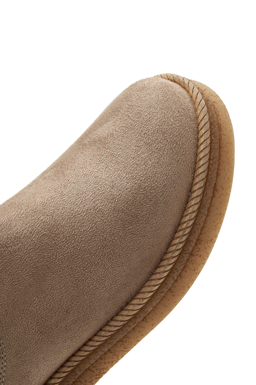 Women's Beige Suede Chelsea Boots