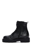 Women's Black Zippered Boots | Derimod