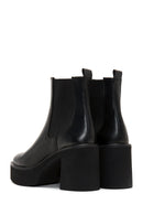 Women's Black Platform Heeled Chelsea Boots | Derimod