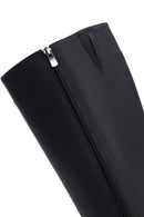 Women's Black Zippered Thick Soled Boots | Derimod