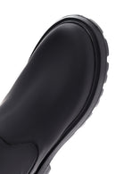 Women's Black Zippered Thick Soled Boots | Derimod