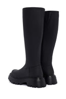 Women's Black Zippered Thick Soled Boots | Derimod