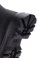 Women's Black Zippered Thick Soled Boots | Derimod