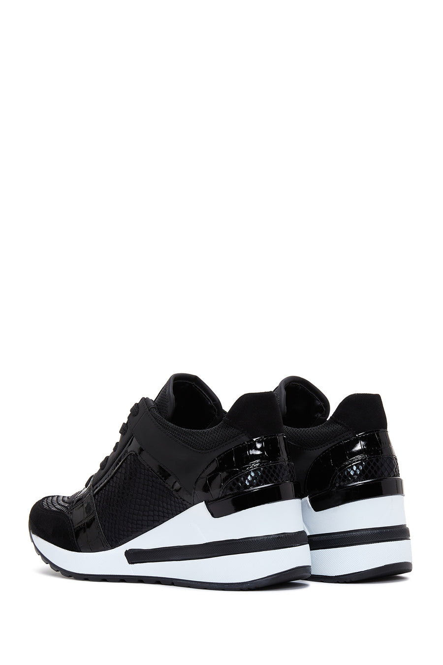 Kadın Siyah Dolgu Topuklu Sneaker