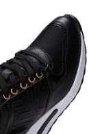 Women's Black Wedge Heeled Sneaker | Derimod