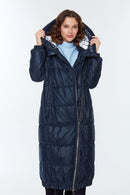 Iceland Kadın Lacivert Softwear Pardesü | Derimod