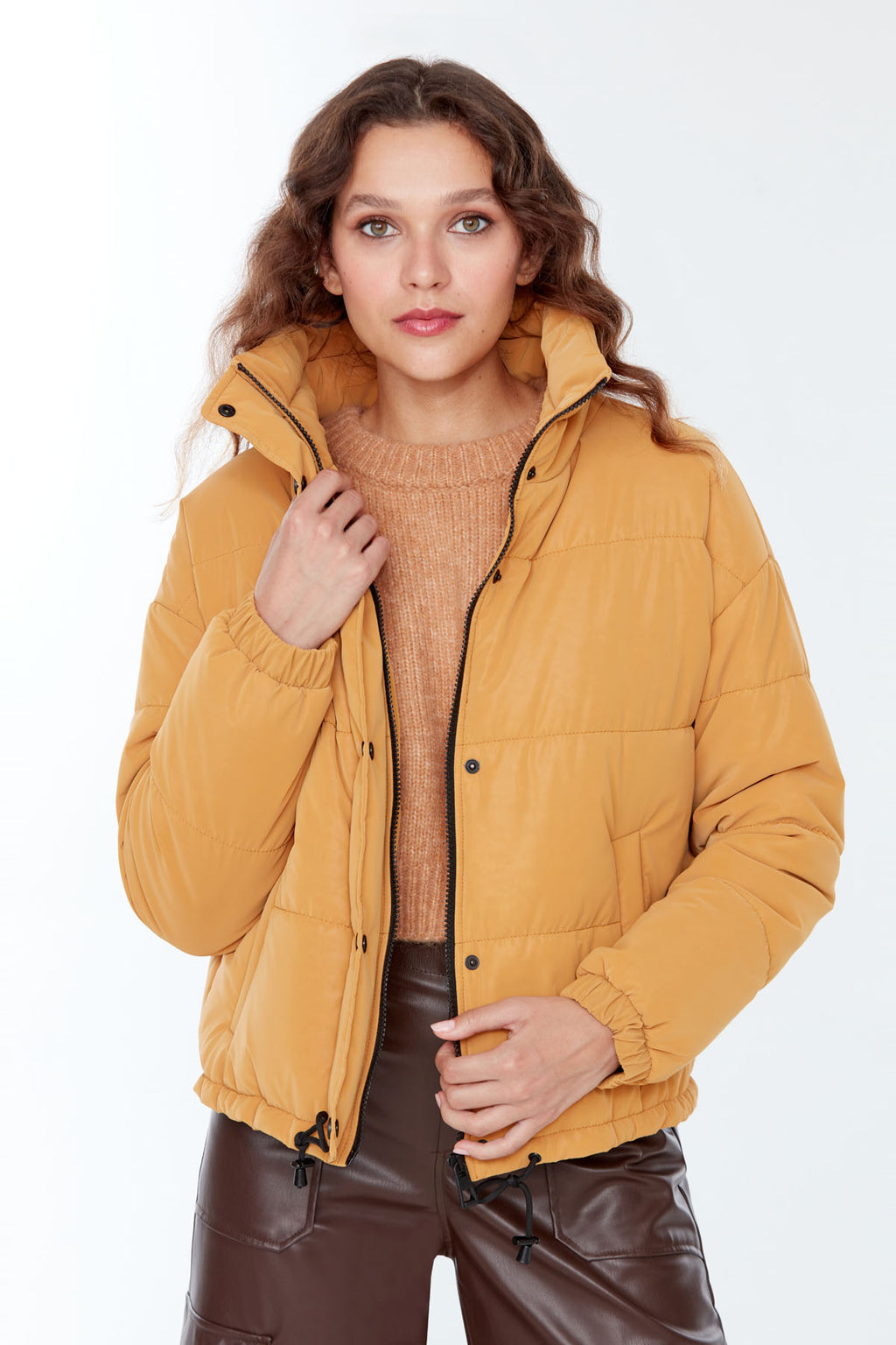 Kopenhag Kadın Safran Renk Softwear Mont