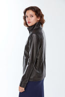 Marissa Kadın Siyah Regular Deri Ceket | Derimod