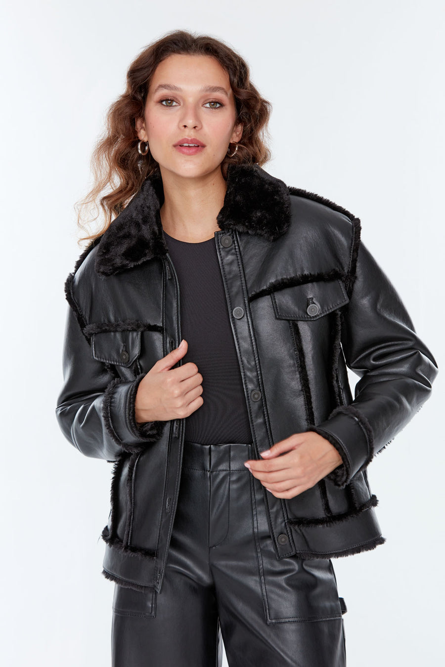 Mirage Women's Leather Coat 22WGD5036FF | Derimod