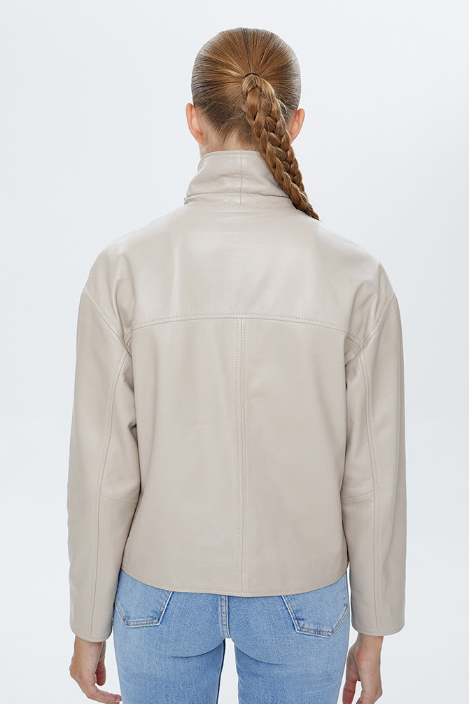 Nova Women's Oversize Leather Jacket