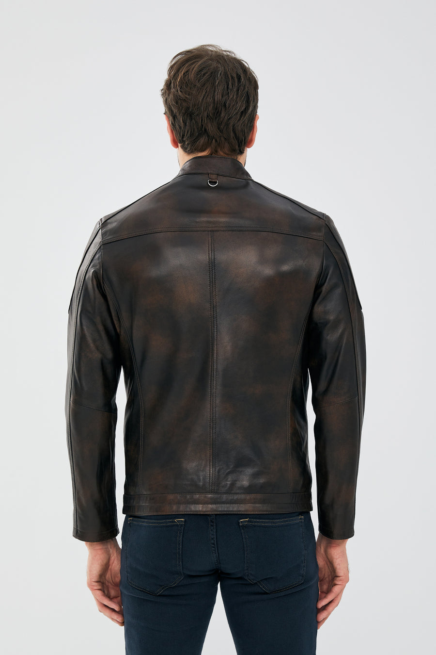 Juan Men's Brown Leather Jacket