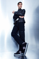 Duncan Erkek Siyah Slim-Fit Deri Ceket | Derimod