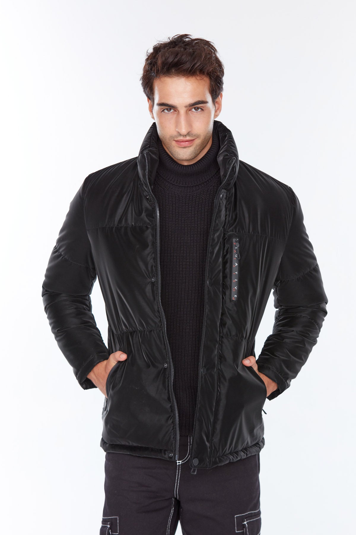 Berlin Men's Black Softwear Coat 22WGD6446S6 | Derimod