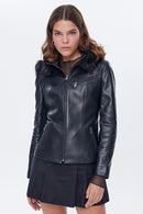 Juliette Women's Leather Jacket | Derimod