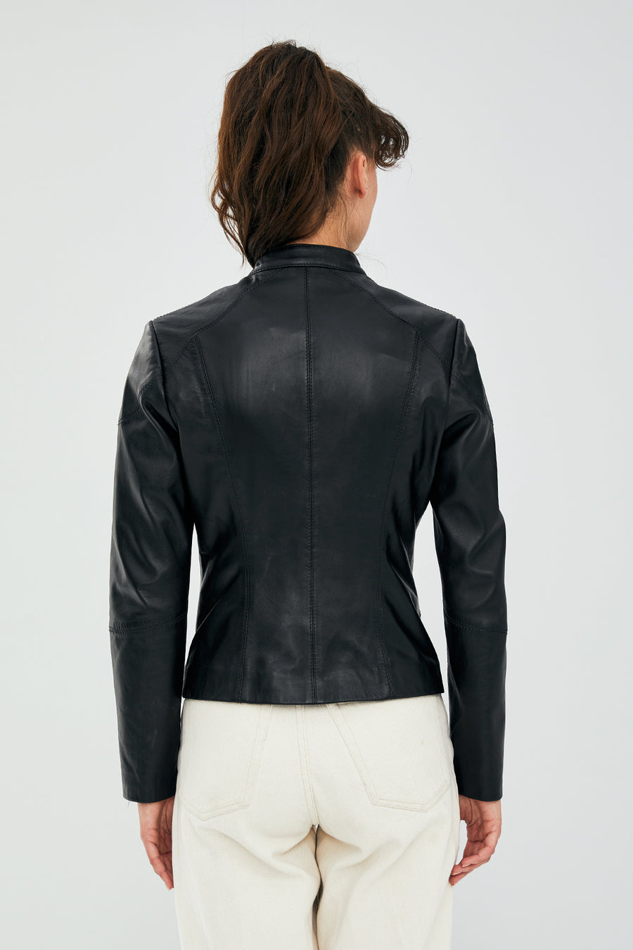 Lizzy Women's Black Leather Jacket