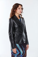 Kelly Kadın Siyah Deri Ceket | Derimod
