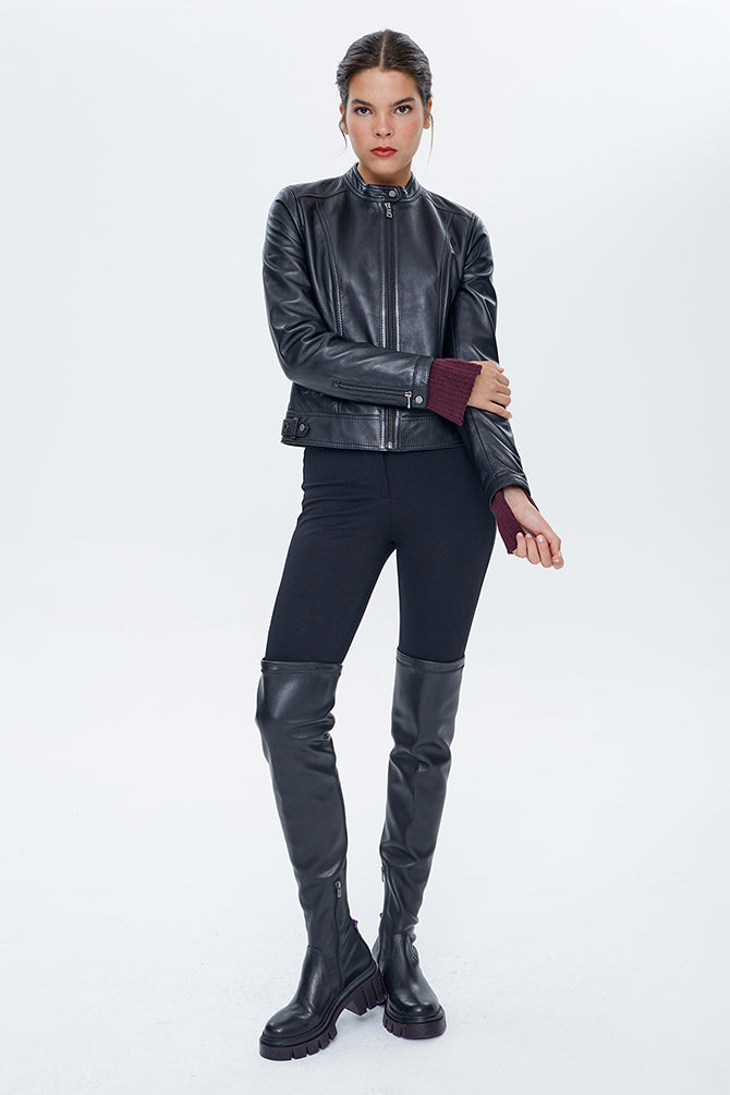 Aida Kadın Deri Ceket 22WGE59891M | Derimod