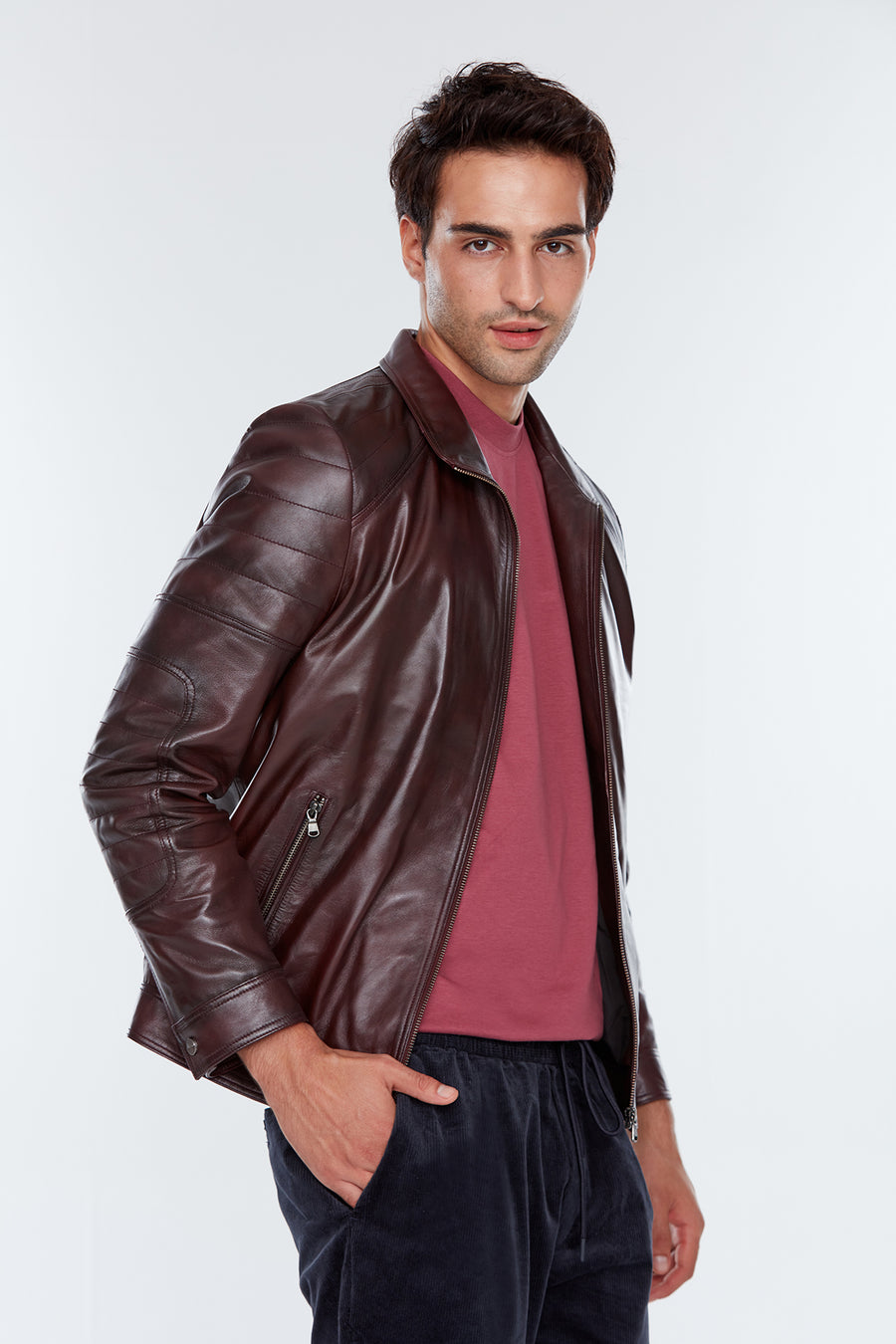 Tom Men's Leather Coat