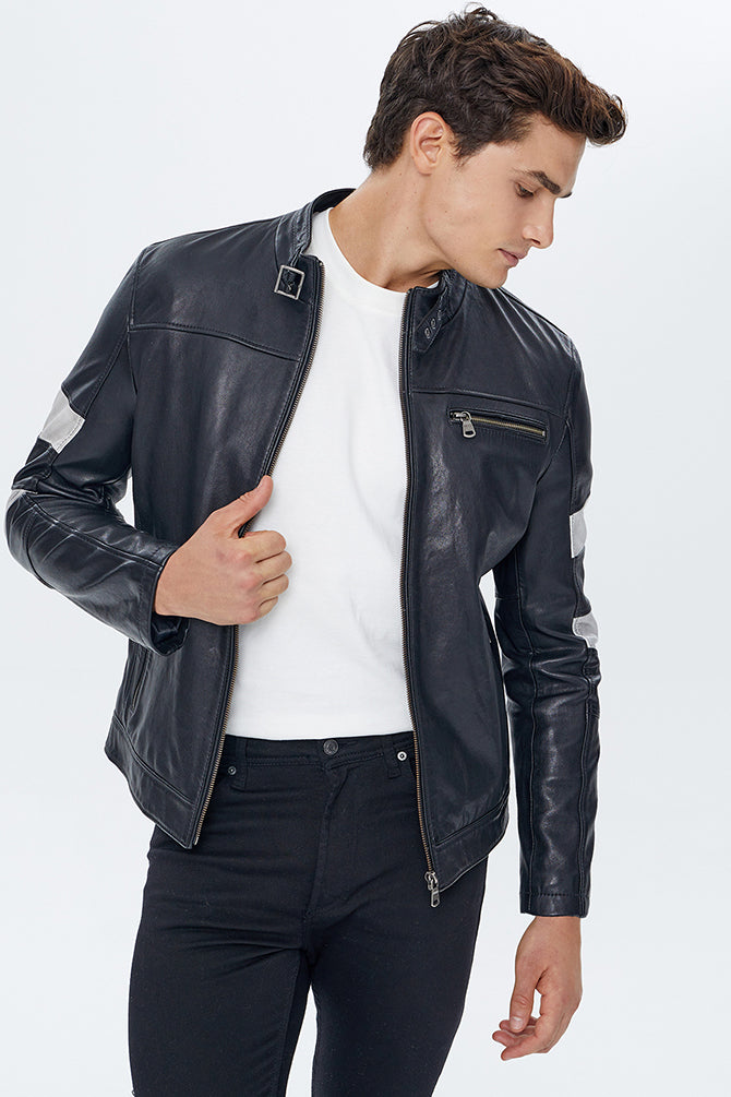 Legend Men's Leather Jacket 22WGM6440VE | Derimod