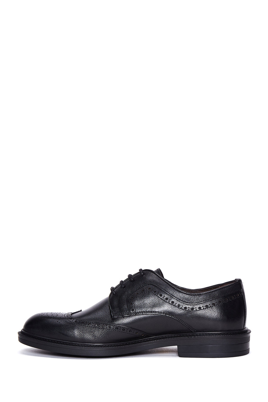 Men's Black Leather Casual Shoes