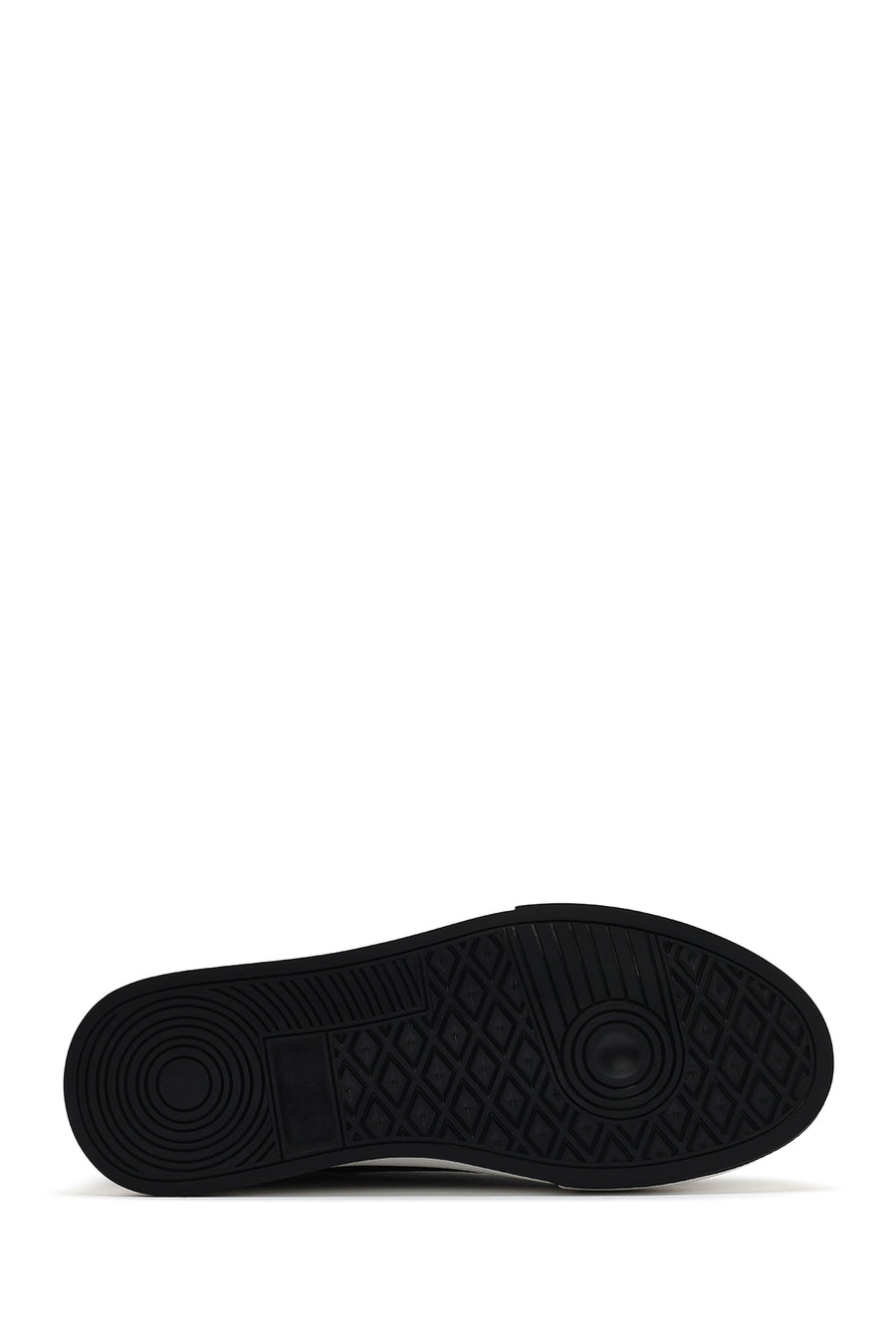 Men's Black Lace-up Leather Sneaker
