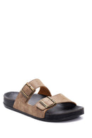 Men's Nubuck Leather Slippers | Derimod
