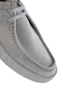 Men's Gray Lace-up Suede Leather Casual Shoes | Derimod