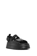 Kadın Siyah Bantlı Kalın Tabanlı Jelly Sandalet | Derimod