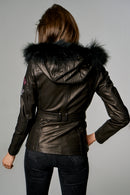 Layla Women's Leather Jacket | Derimod