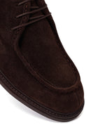 Derimod Black Male Brown Lace-up Suede Casual Shoes | Derimod