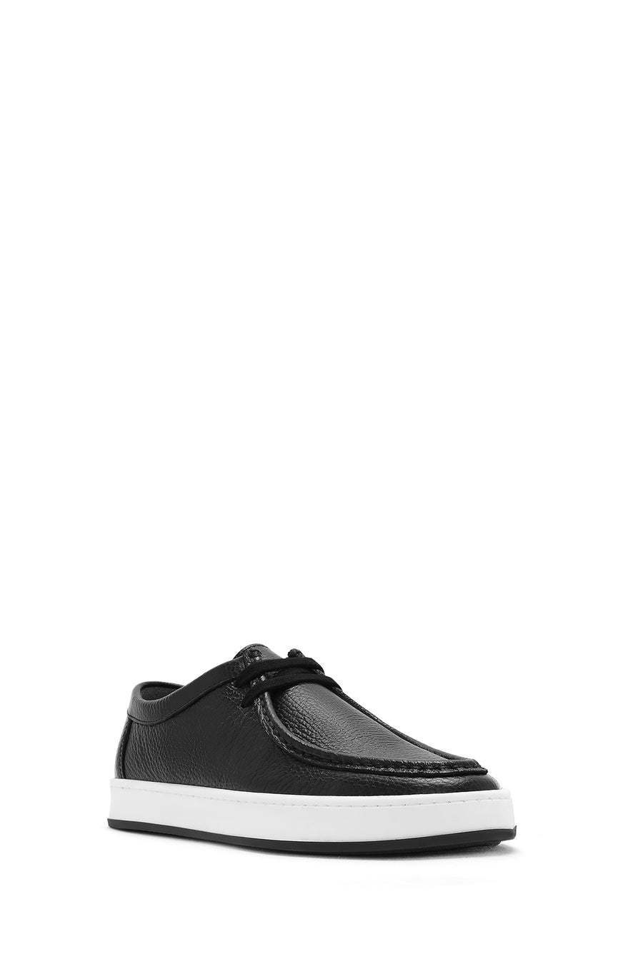 Men's Black Lace-up Leather Casual Shoes
