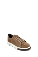 Male Mink Lace-up Thick-Soled Suede Leather Sneaker | Derimod