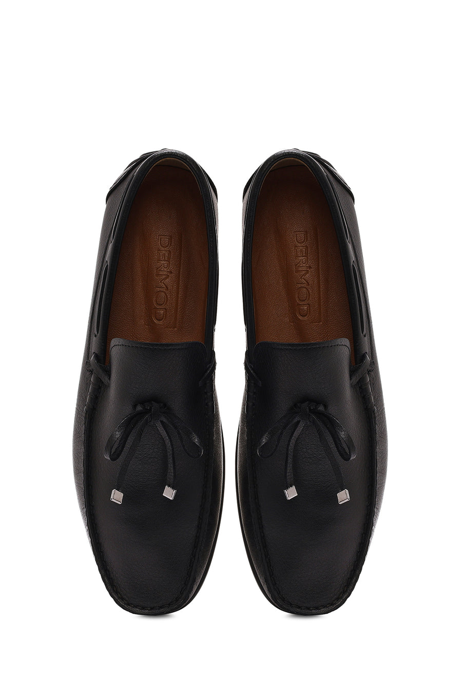 Men's Black Tasseled Leather Loafer