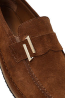 Men's Tan Suede Leather Casual Loafer | Derimod